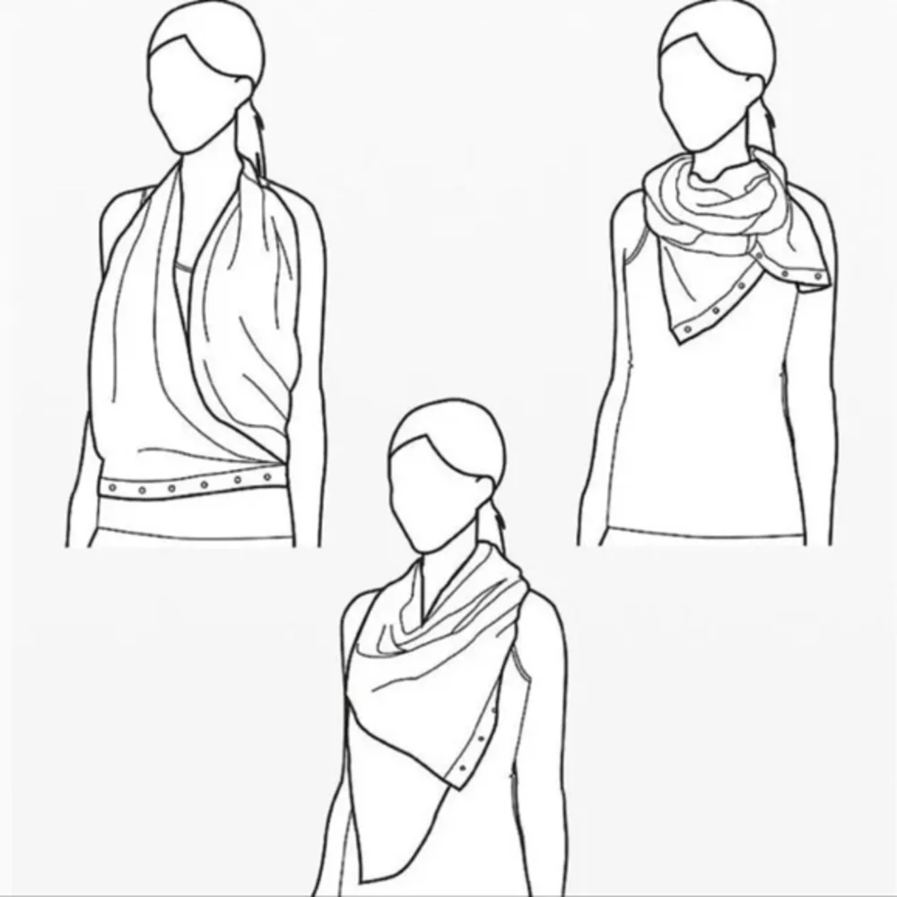 Lululemon Midnight Iris Vinyasa Luon Light Scarf โ Wear 5 Ways! - Picture 2 of 6